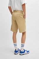 Regular-fit regular-rise shorts cotton twill