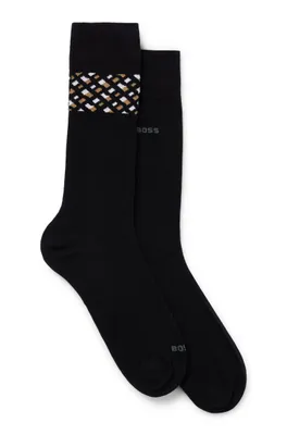 Two-pack of regular-length socks with signature detail