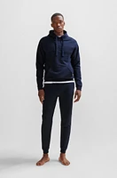 Cotton-terry tracksuit bottoms with embroidered logo