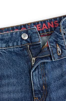 Baggy-fit jeans blue vintage-wash denim