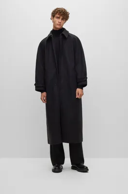 Regular-fit coat virgin wool and cashmere
