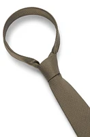 Silk jacquard tie with all-over pattern