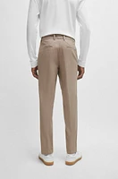 Regular-fit trousers patterned stretch cotton