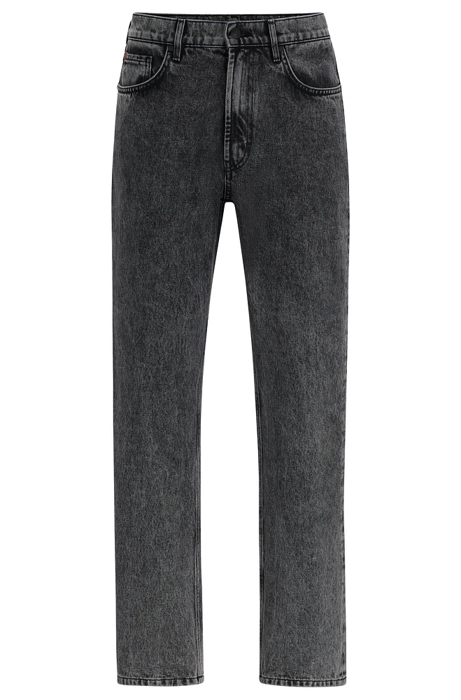 Regular-fit regular-rise jeans gray denim