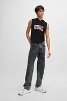 Regular-fit regular-rise jeans gray denim