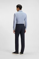 Slim-fit shirt Italian performance-stretch fabric