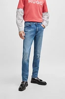 Extra-slim-fit jeans blue stretch denim