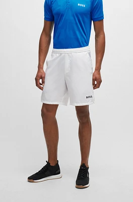 Shorts BOSS x Matteo Berrettini regular fit de secado rápido con logo estampado