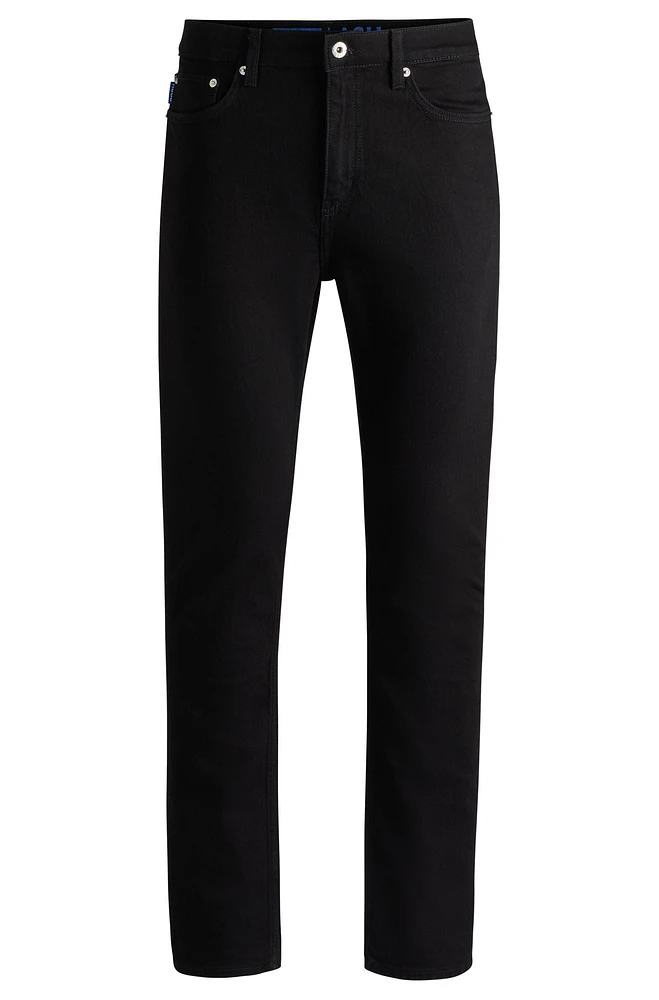 Slim-fit jeans black stretch denim