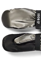 BOSS x Perfect Moment logo-strap ski gloves with leather facing