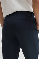 Pantalones tapered fit confeccionados en algodón estructurado