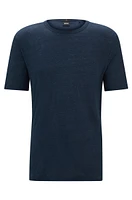 Regular-fit T-shirt linen