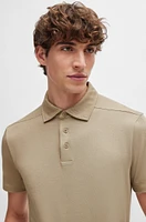 BOSS - Regular-fit polo shirt Khaki