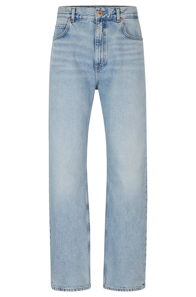 Baggy-fit jeans heavyweight cotton denim