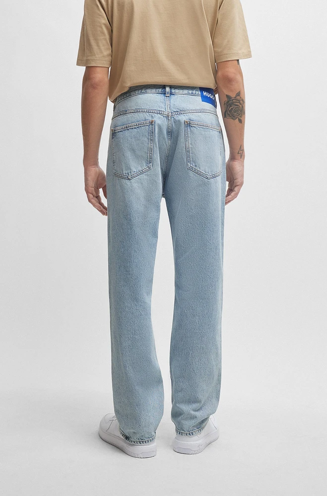 Baggy-fit jeans heavyweight cotton denim