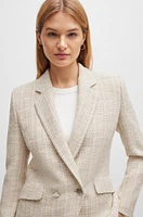 Chaqueta regular fit de tweed