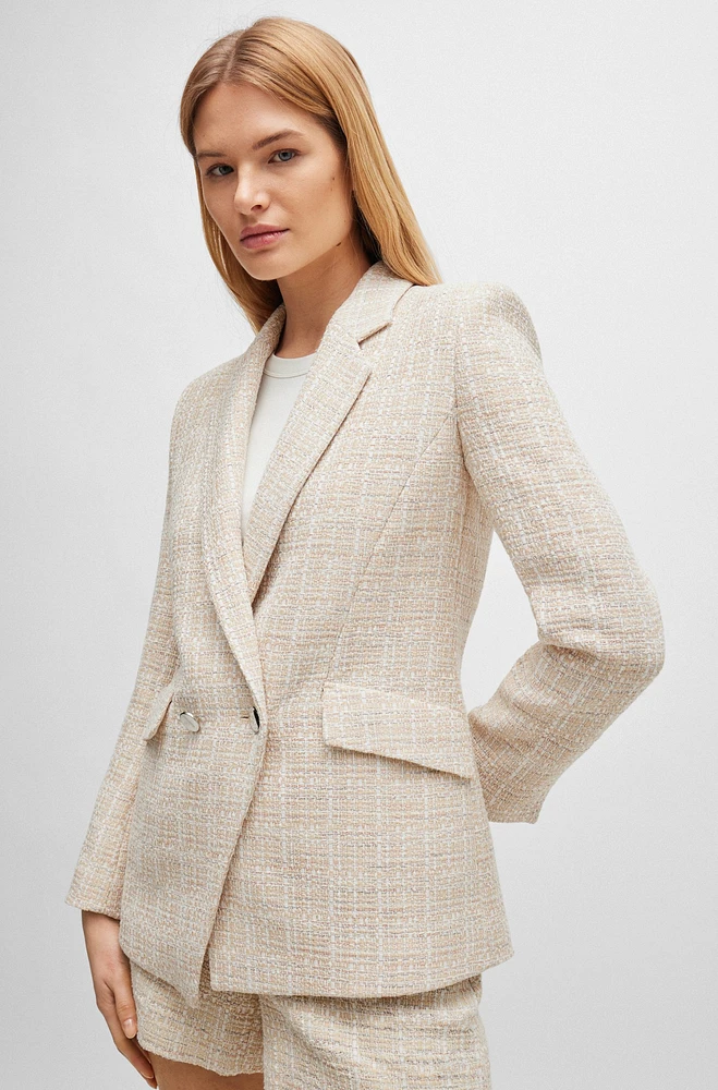 Chaqueta regular fit de tweed