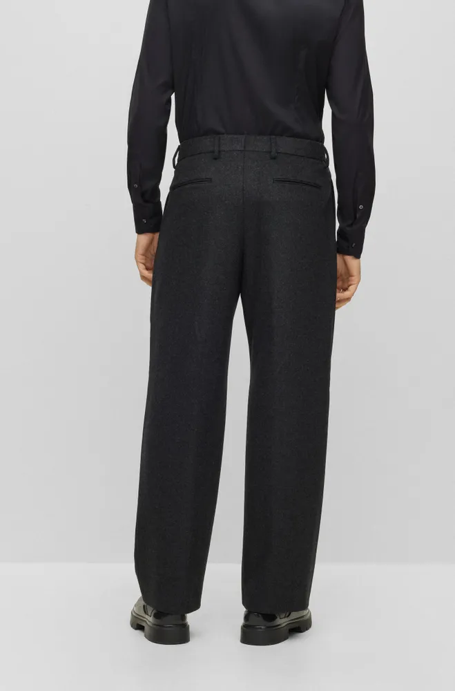 Relaxed-fit pants virgin wool