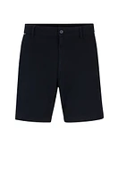 Regular-fit regular-rise shorts stretch cotton