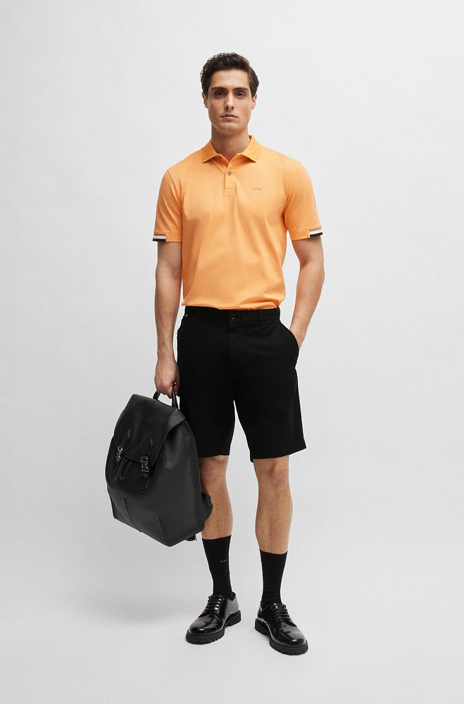 Slim-fit shorts stretch-cotton twill