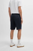 Slim-fit shorts stretch-cotton twill