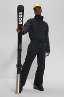 BOSS x Perfect Moment branded ski suit with stripes