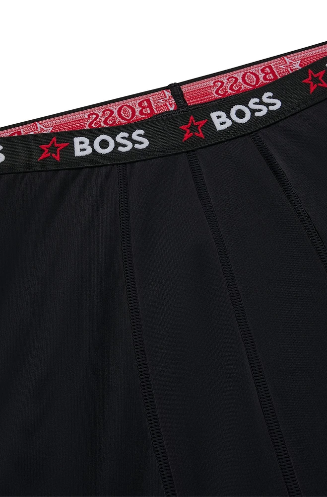 Leggings térmicos de esquí BOSS x Perfect Moment con detalle la marca en cintura