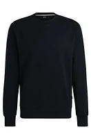 Cotton-jersey regular-fit sweatshirt with mixed structures