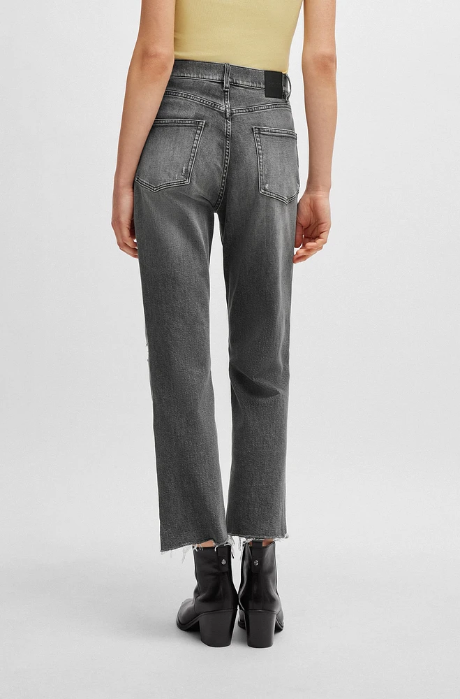 Slim-fit jeans gray stretch denim