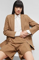 Regular-fit jacket a linen blend