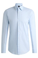 Slim-fit shirt structured stretch cotton