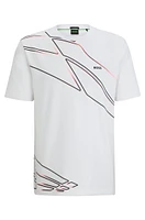 Camiseta regular fit de algodón con ilustración temporada