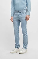 Vaqueros slim fit en denim italiano azul