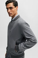 Slim-fit jacket crease-resistant jersey