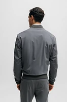 Slim-fit jacket crease-resistant jersey