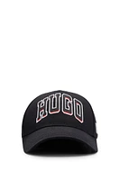 Cotton-twill cap with embroidered logo