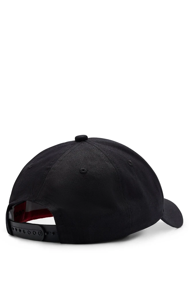 Cotton-twill cap with embroidered logo