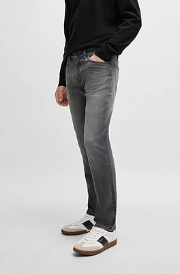 BOSS - Slim-fit jeans gray soft-motion denim Grey