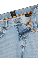 Slim-fit jeans bright-blue comfort-stretch denim