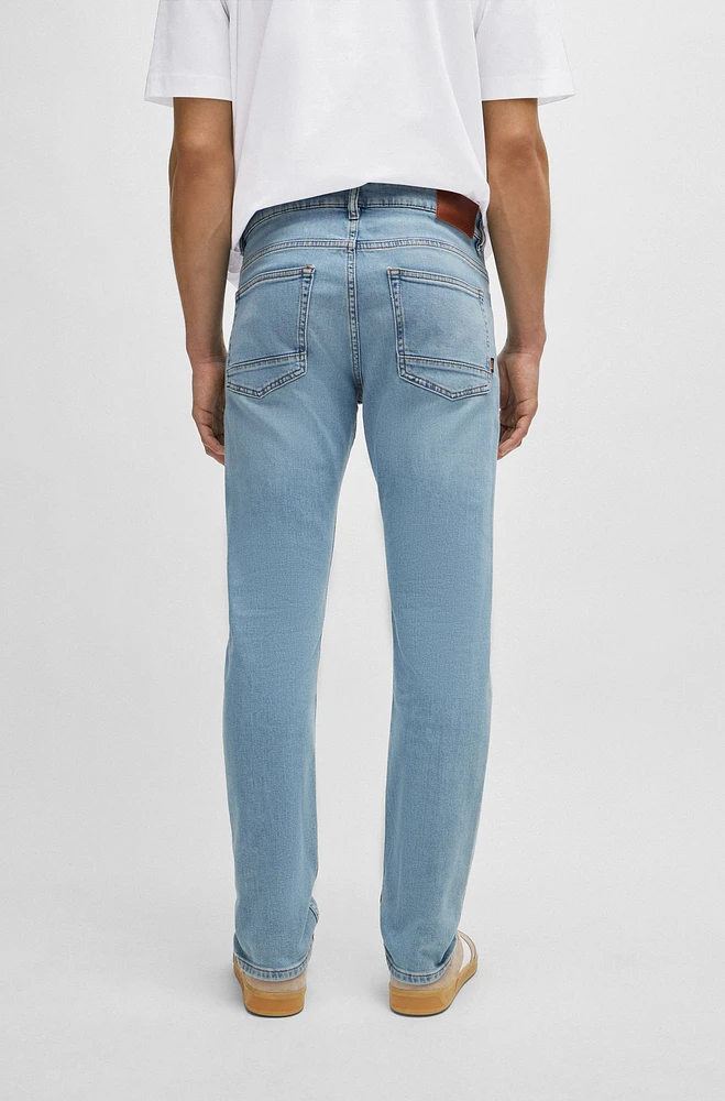 Slim-fit jeans bright-blue comfort-stretch denim