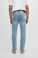 Slim-fit jeans bright-blue comfort-stretch denim