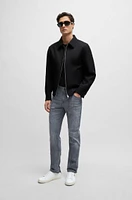 Vaqueros slim fit de cómodo tejido vaquero elástico azul