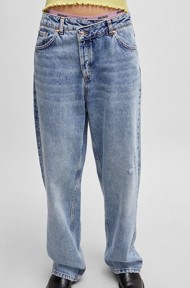 Relaxed-fit jeans quartz-blue denim