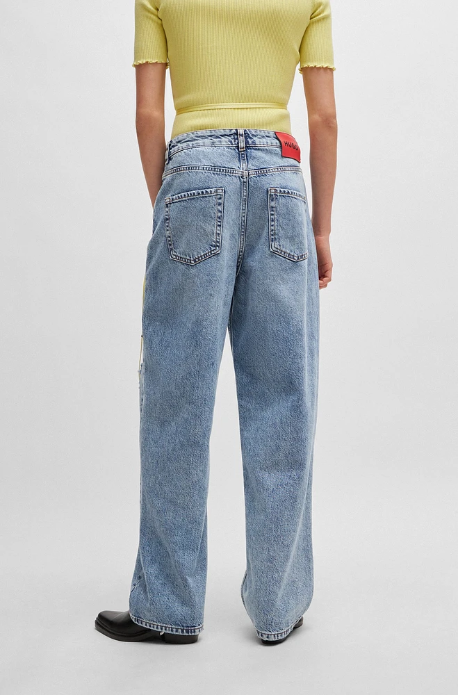 Relaxed-fit jeans quartz-blue denim