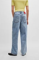 Relaxed-fit jeans quartz-blue denim