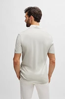 Regular-fit polo shirt silk and cotton