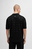 Camiseta BOSS x NFL de algodón interlock con ilustración estampada