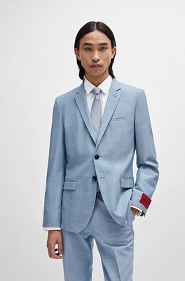 Extra-slim-fit jacket linen-look cloth