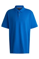 Cotton-piqué polo shirt with logo detail