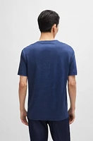 Regular-fit T-shirt linen and silk